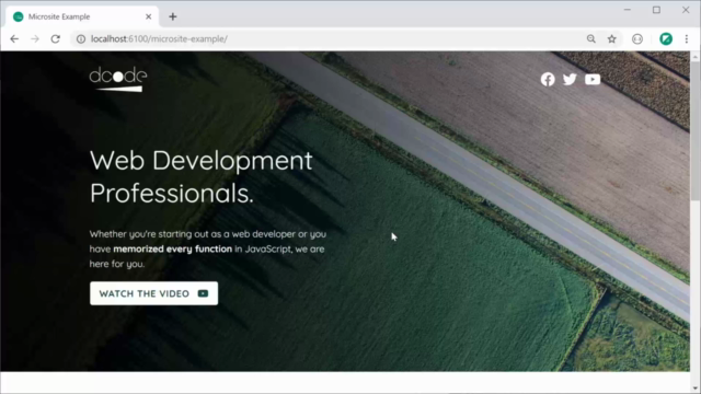 Build a Single Page Website with HTML & CSS – Screenshot 1