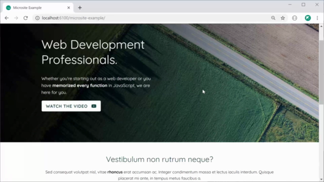 Build a Single Page Website with HTML & CSS – Screenshot 2