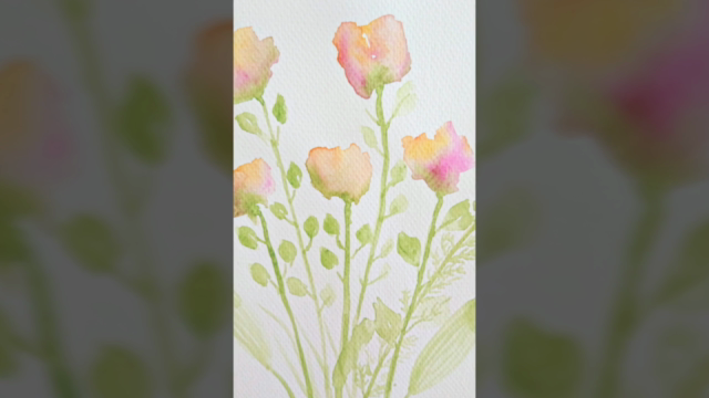 Aquarell Blumenmalkurs *Dreamy Flowers* – Screenshot 4