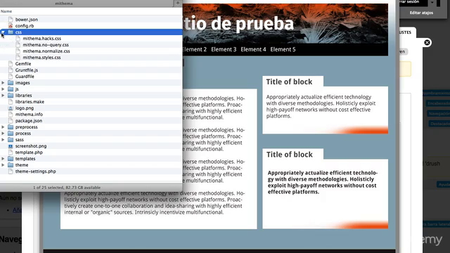 Creación y diseño de themes en Drupal 7 – Screenshot 2