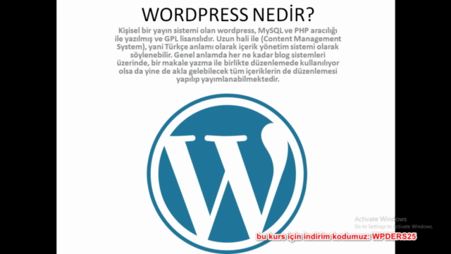 Wordpress ile Web Tasarım : 1 Saatte Kodlamasız Web Sitesi – Screenshot 4