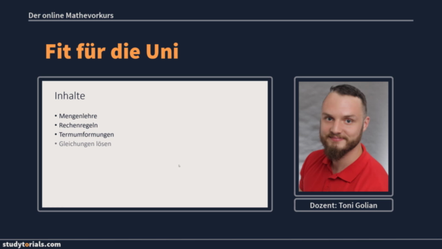 Mathematik Crashkurs - Fit für die Uni – Screenshot 2