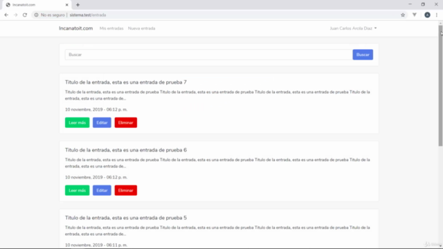 Desarrollo web profesional en PHP con Laravel 7 – Screenshot 3