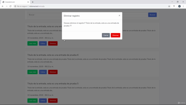Desarrollo web profesional en PHP con Laravel 7 – Screenshot 4