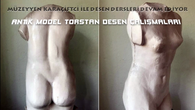 KARAKALEM DESEN DERSLERİ, Ünite :4 Antik ModeldenTors Çizimi – Screenshot 3