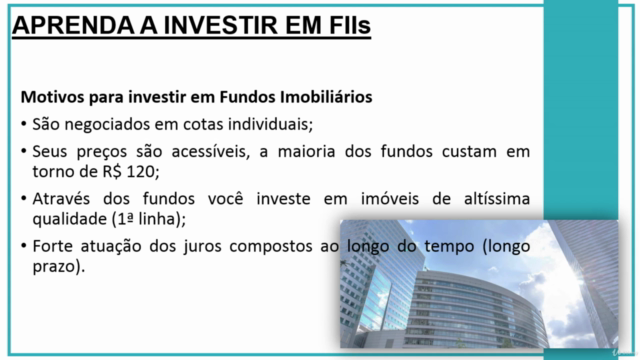 Investimentos em Fundos Imobiliários (FIIs) na Bolsa – Screenshot 1