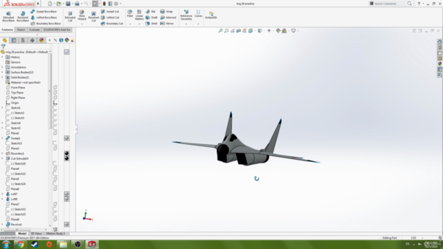 SOLIDWORKS: Mikoyan Mig-29 – Screenshot 1