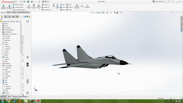 SOLIDWORKS: Mikoyan Mig-29 – Screenshot 3
