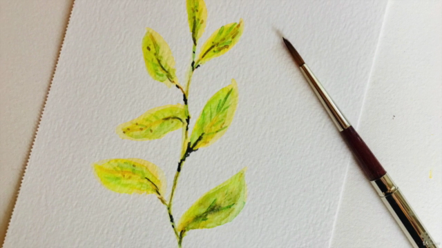 Paint Easy Leaves with Watercolor for beginners and up - Screenshot_01