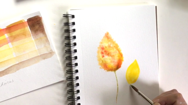 Paint Easy Leaves with Watercolor for beginners and up - Screenshot_03
