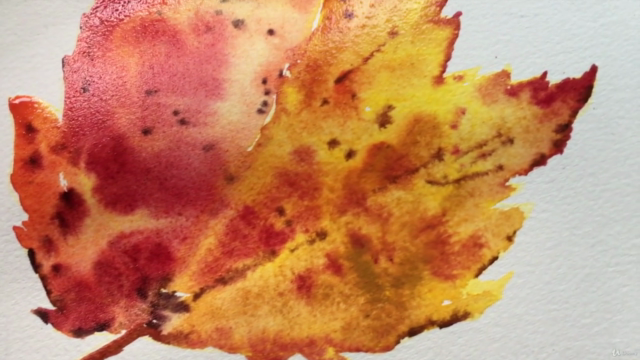 Paint Easy Leaves with Watercolor for beginners and up - Screenshot_04