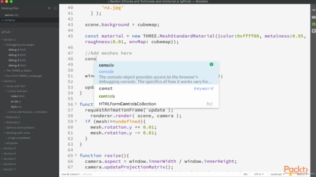 Hands-on Three.js 3D Web Visualisations – Screenshot 4