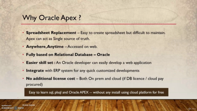 Oracle APEX : SQL, PL/SQL to Web Application Development – Screenshot 2