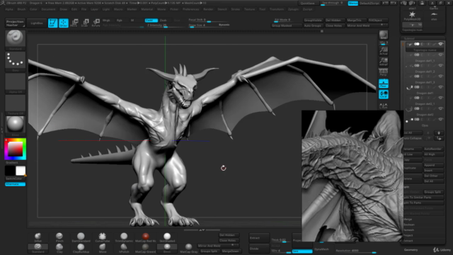 Dragón Hiperreal para Film o Game e Inducción a Blender – Screenshot 2
