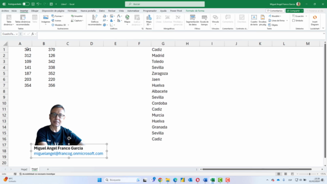 Formulas, funciones matriciales, LAMBDA, y, REGEX. – Screenshot 1