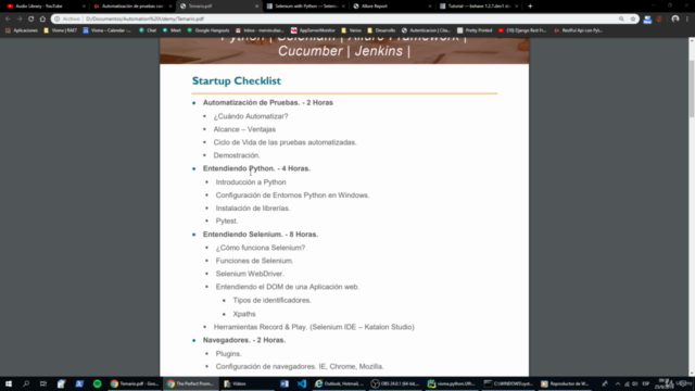 Selenium Testing Framework con Python ¡De novato a experto! – Screenshot 1