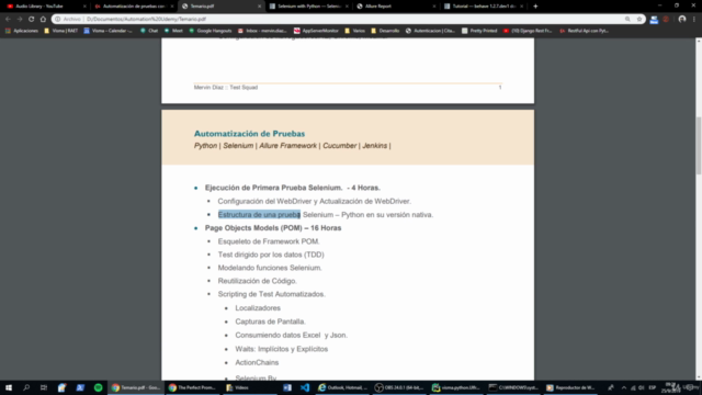 Selenium Testing Framework con Python ¡De novato a experto! – Screenshot 3