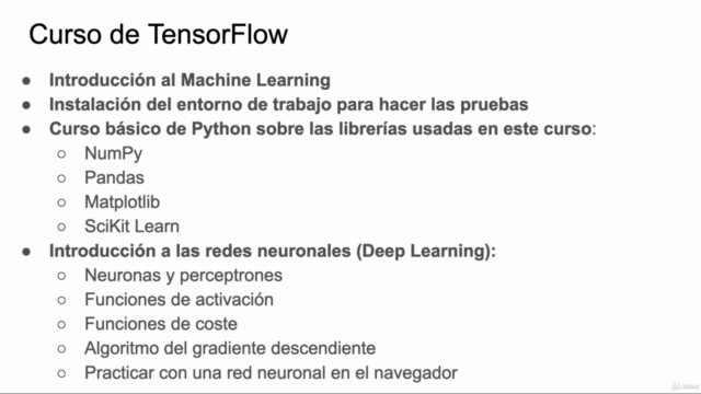 TensorFlow. Curso de TensorFlow para Deep Learning y Python – Screenshot 1