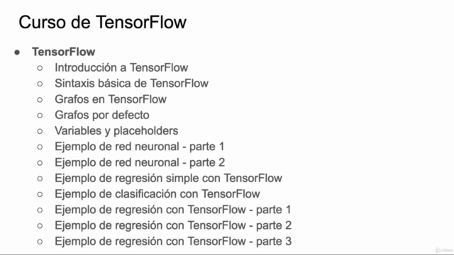 TensorFlow. Curso de TensorFlow para Deep Learning y Python – Screenshot 2