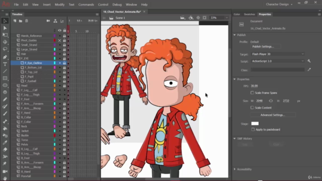 Designing Cartoon Characters in Adobe Animate – Screenshot 3