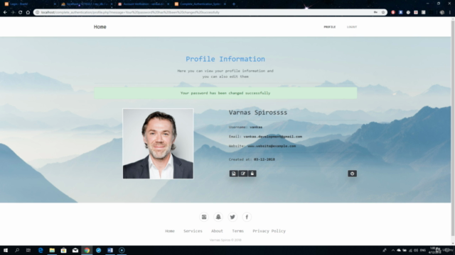 Login & Registration with PHP MYSQL and Bootstrap4 – Screenshot 3