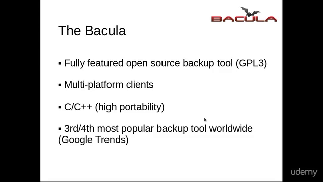 Bacula 1: the open source backup software – Screenshot 1