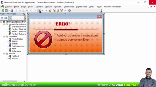 Curso Grátis de Excel VBA Cadastro de Produtos Parte 01 – Screenshot 2