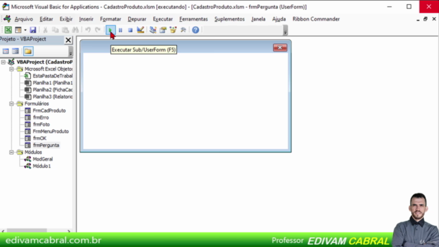 Curso Grátis de Excel VBA Cadastro de Produtos Parte 01 – Screenshot 4