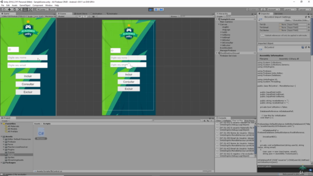 Firebase Realtime Database com o Unity – Screenshot 4