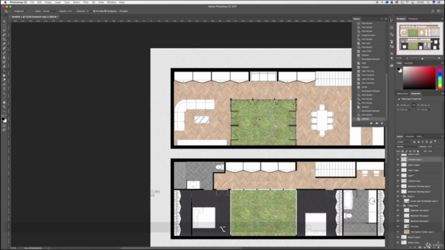 PHOTOSHOP VE AUTOCAD İLE MİMARİ PLANINIZI RENKLENDİRİN – Screenshot 4