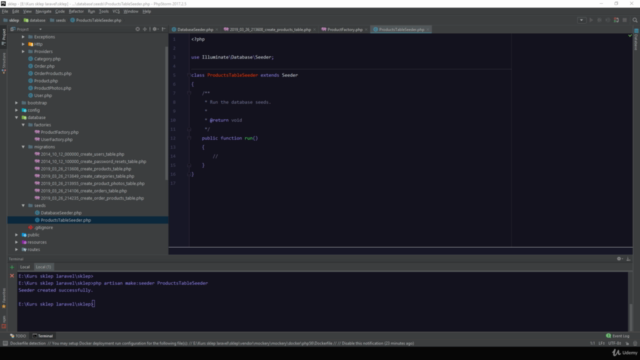 Kurs Laravel programowanie sklepu – Screenshot 2