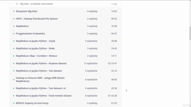 Big Data, Hadoop oraz MapReduce w języku Python – Screenshot 2