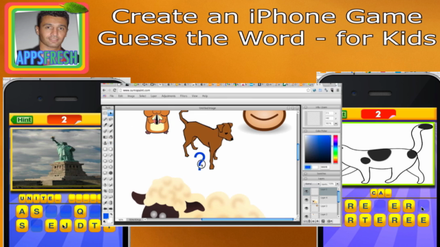 Create your Guess the Word iPhone app for Kids.Code included – Screenshot 2