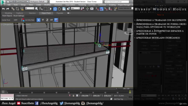3Ds Max + Vray: Profesional en ArchViz - Hybrid Wooden House - Screenshot_01