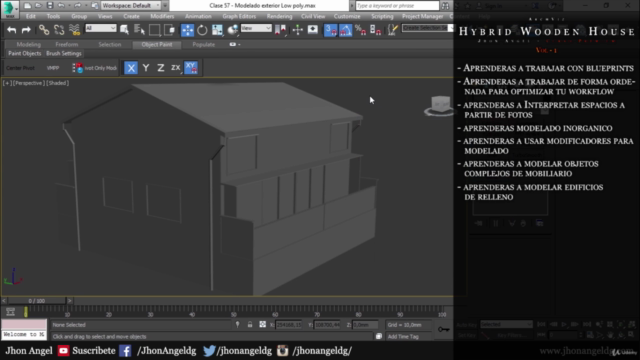3Ds Max + Vray: Profesional en ArchViz - Hybrid Wooden House - Screenshot_02