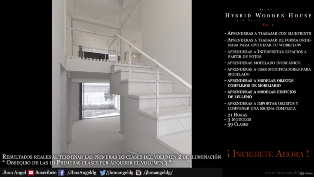3Ds Max + Vray: Profesional en ArchViz - Hybrid Wooden House - Screenshot_04