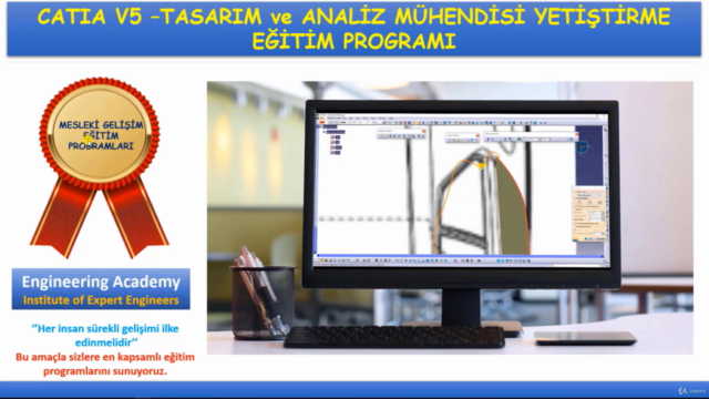 CATIA V5 - Tasarım ve Analiz Mühendisi Yetiştirme Eğitimi – Screenshot 1