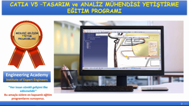 CATIA V5 - Tasarım ve Analiz Mühendisi Yetiştirme Eğitimi – Screenshot 2