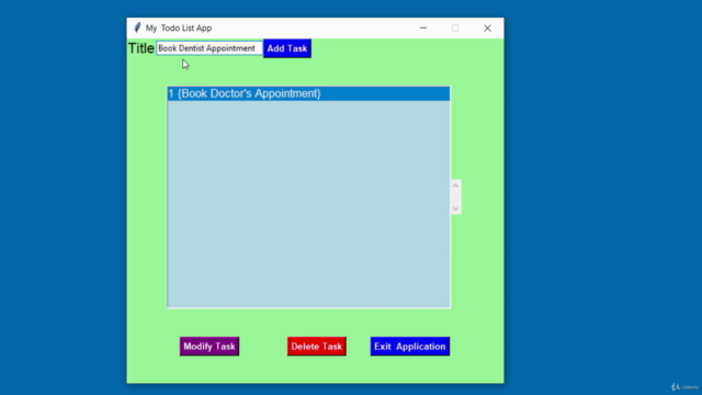 How to create CRUD Application with Python and PostgreSQL – Screenshot 3