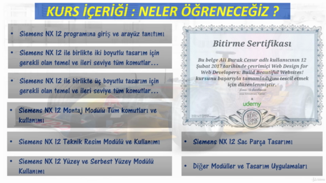 Siemens NX - Tasarım Mühendisi Yetiştirme Eğitim Programı – Screenshot 4
