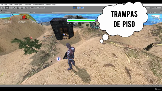Desarrollo de juegos 3D en tercera persona. Fácil con UNITY. – Screenshot 1