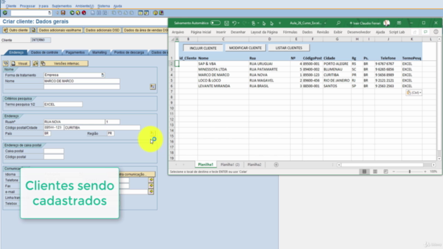 Integração SAP com Excel (VBA) – Screenshot 2