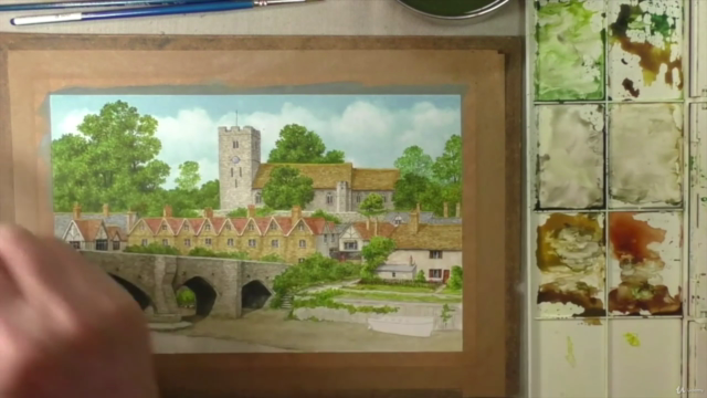 How to Paint a Beautiful English Landscape in Watercolour – Screenshot 4