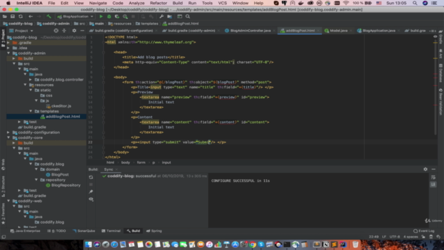Spring Boot and Angular: Build your blog (from ZERO to HERO) – Screenshot 3