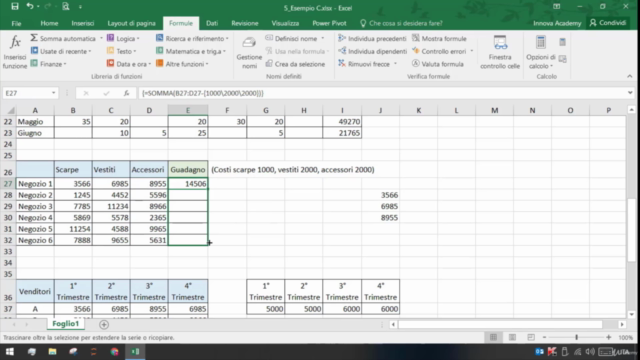 Corso Excel 2016 – Screenshot 4