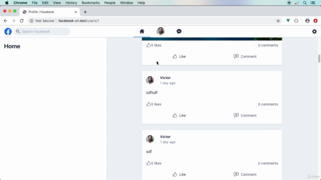 Facebook Clone with Laravel, TDD, Vue & Tailwind CSS – Screenshot 2