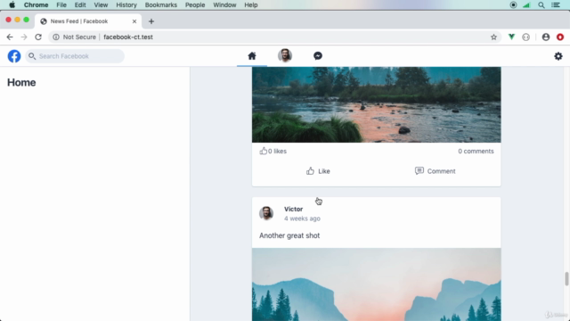 Facebook Clone with Laravel, TDD, Vue & Tailwind CSS – Screenshot 4