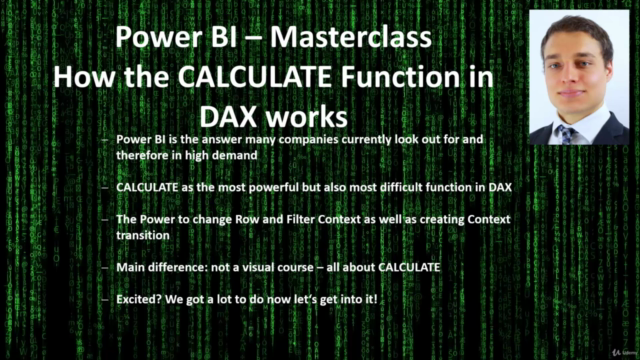 Power BI Masterclass - How to use CALCULATE in DAX - Screenshot_02