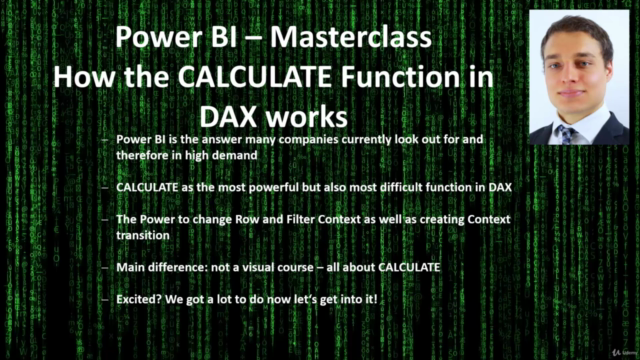Power BI Masterclass - How to use CALCULATE in DAX - Screenshot_03