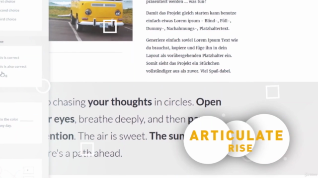 Articulate 360 Grundlagen - Stroyline und Rise – Screenshot 2
